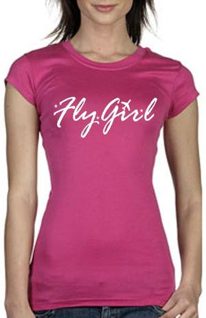 Pink Fly Girl Short Sleeve Shirt